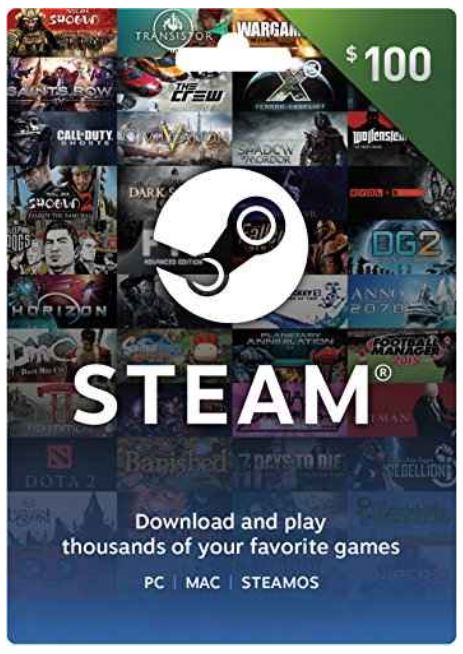 Steam gift card